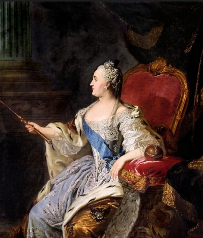 Portrait of Catherine II of Russia (1770) Fyodor Rokotov Hermitage Museum (St. Petersburg) Source: Wikimedia Commons